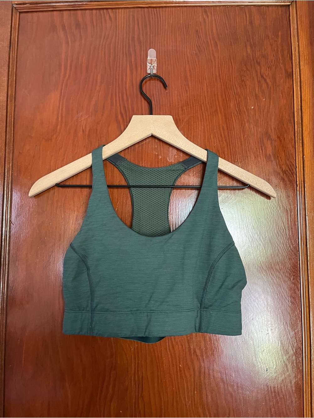 Outdoor Voices Forest Green Racerback Sports Bra